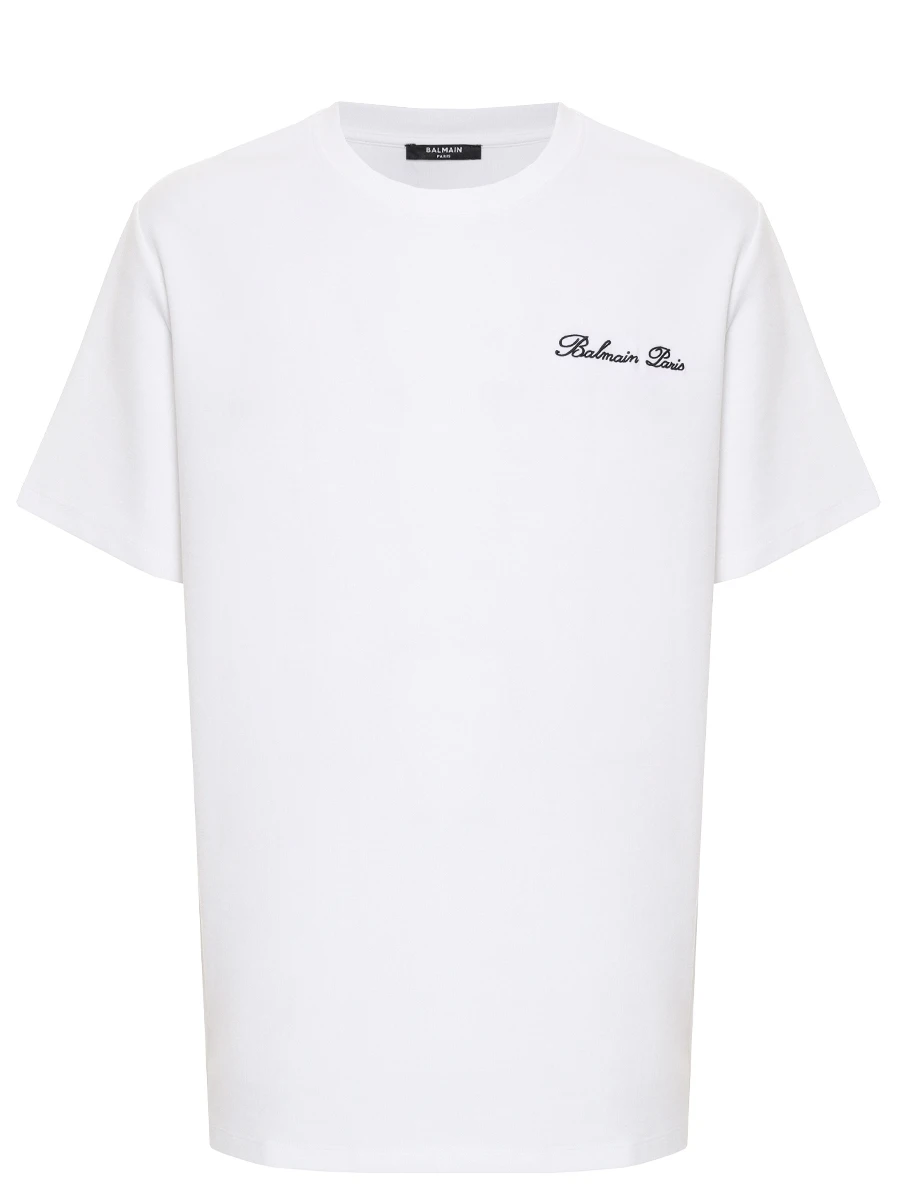 Футболка хлопковая BALMAIN DH1EG010BC68/GAB Белый 