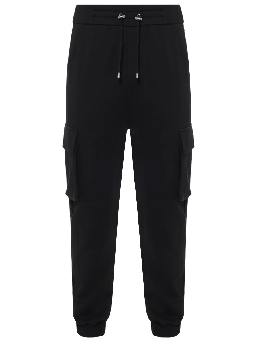 Брюки-карго хлопковые BALMAIN DH1OB295BC64 Черный 