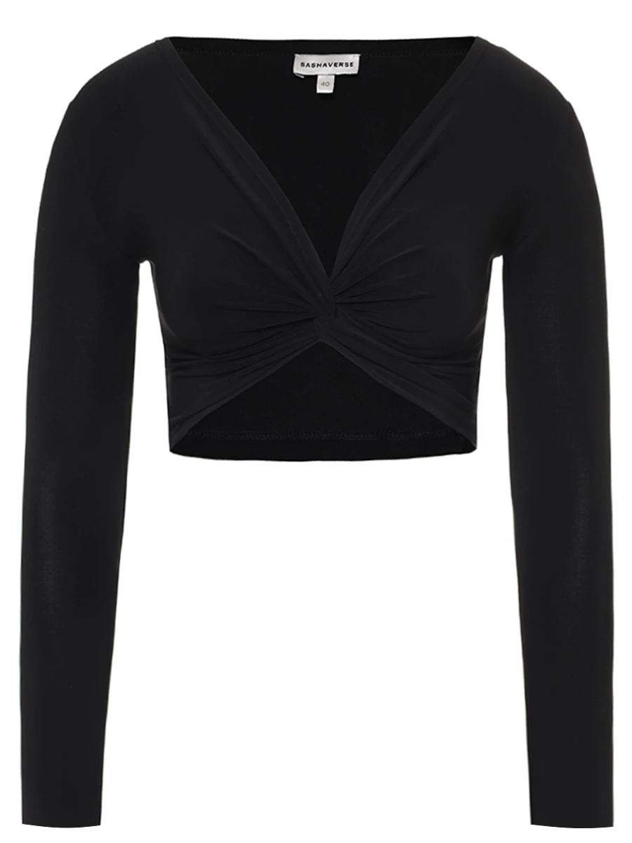 

Кроп-топ однотонный, Черный, TP028/GR/8304.900/SS25