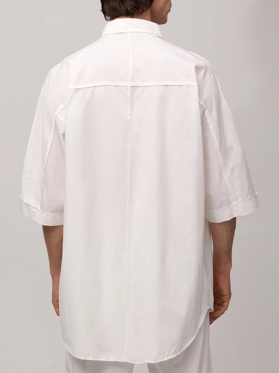 Рубашка Regular Fit однотонная ANDREA YA’AQOV 25MUBO07 Белый  Фото 4