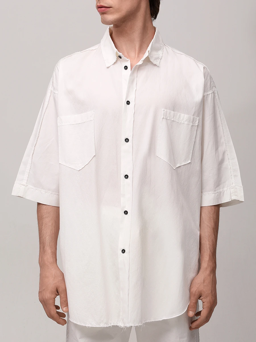 

Рубашка Regular Fit однотонная, Белый, 25MUBO07