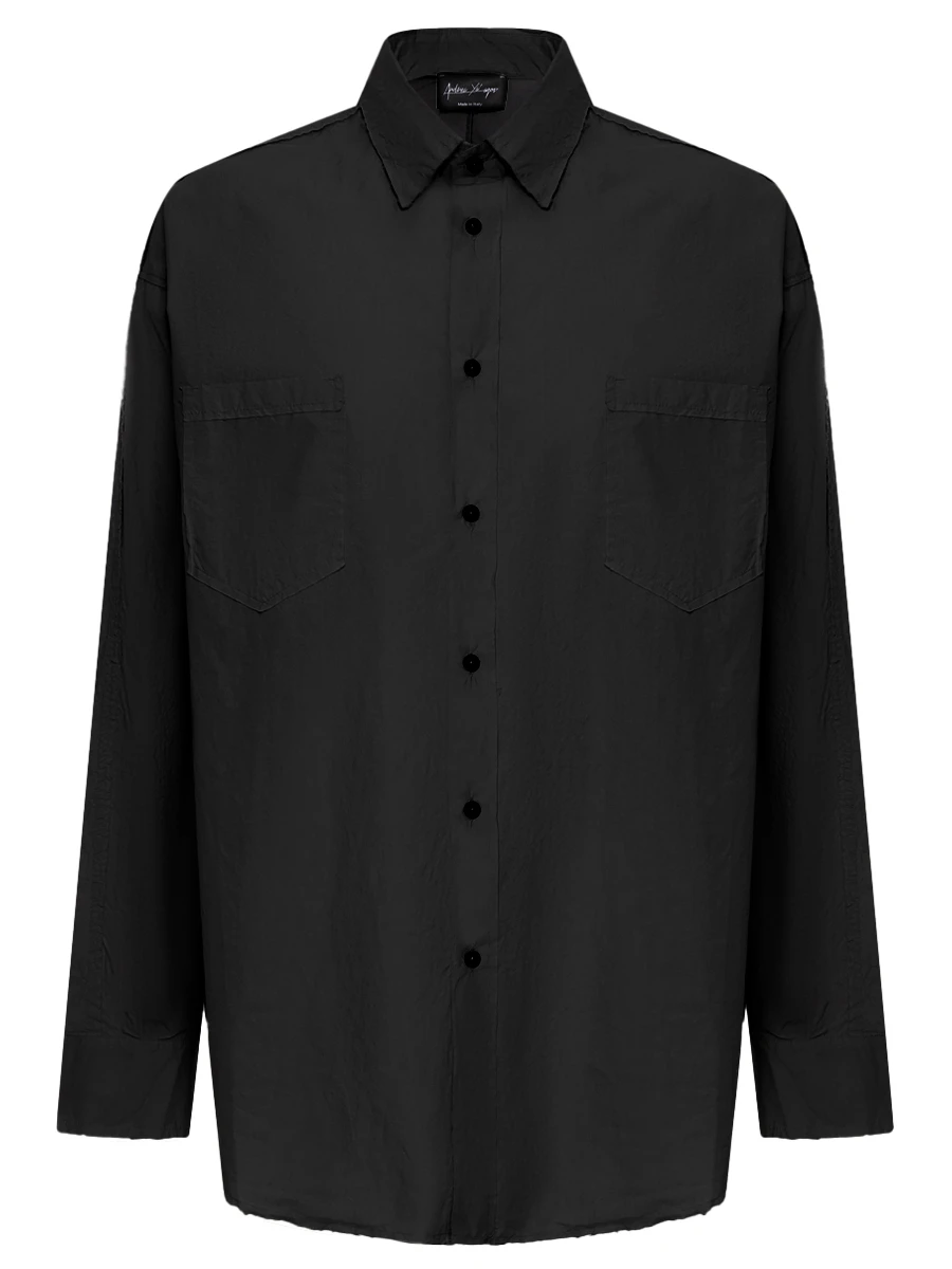 Рубашка Regular Fit однотонная ANDREA YA’AQOV 25MUBO08 Черный 
