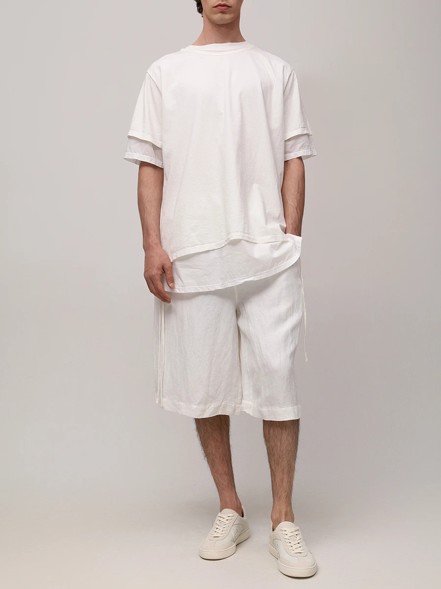 Шорты льняные ANDREA YA’AQOV 25MHAB28 Белый  Фото 4