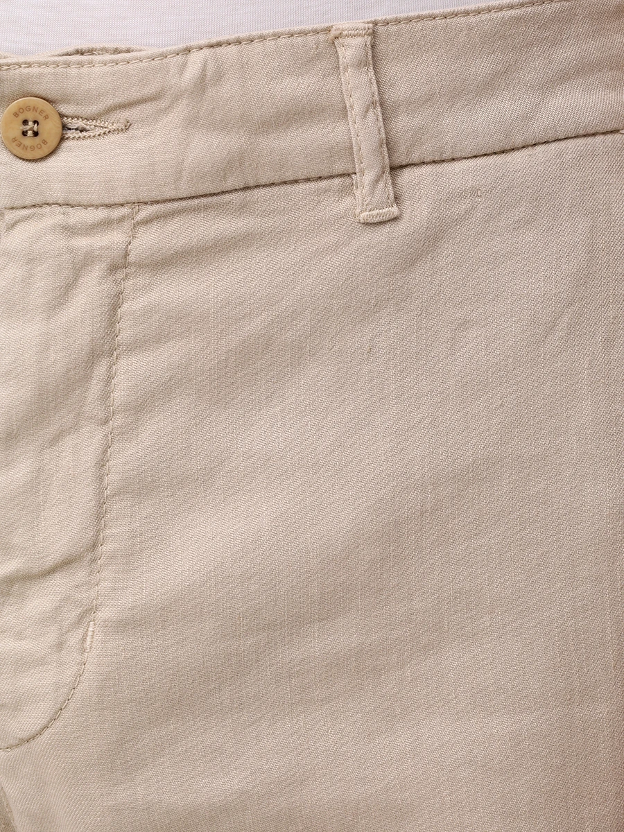 Шорты из хлопка и льна Cole BOGNER 18067335/762 COLE-G6 Бежевый  Фото 6