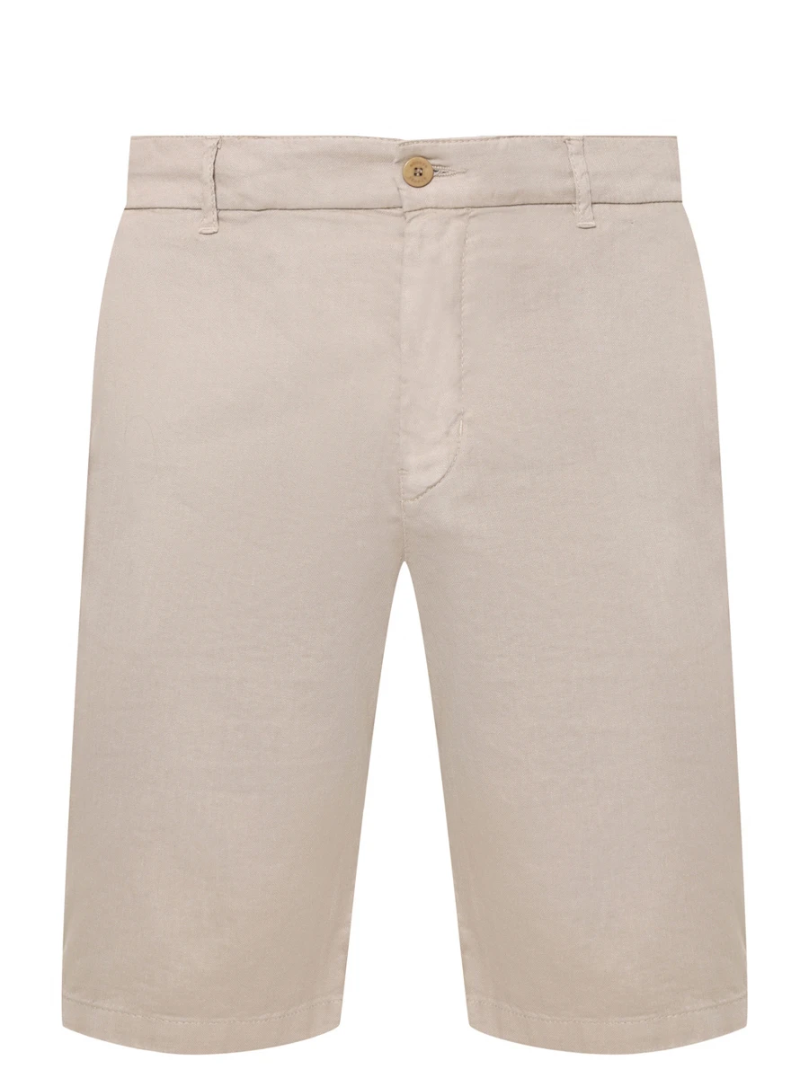 Шорты из хлопка и льна Cole BOGNER 18067335/762 COLE-G6 Бежевый  Фото 2