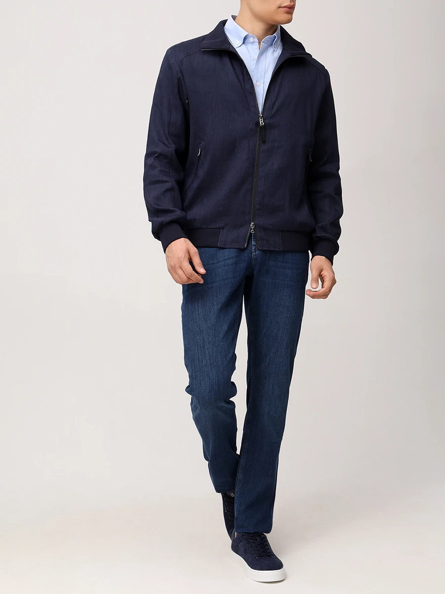 Ветровка из вискозы и льна Jonas BOGNER 38698772/464 JONAS-13 Синий  Фото 2