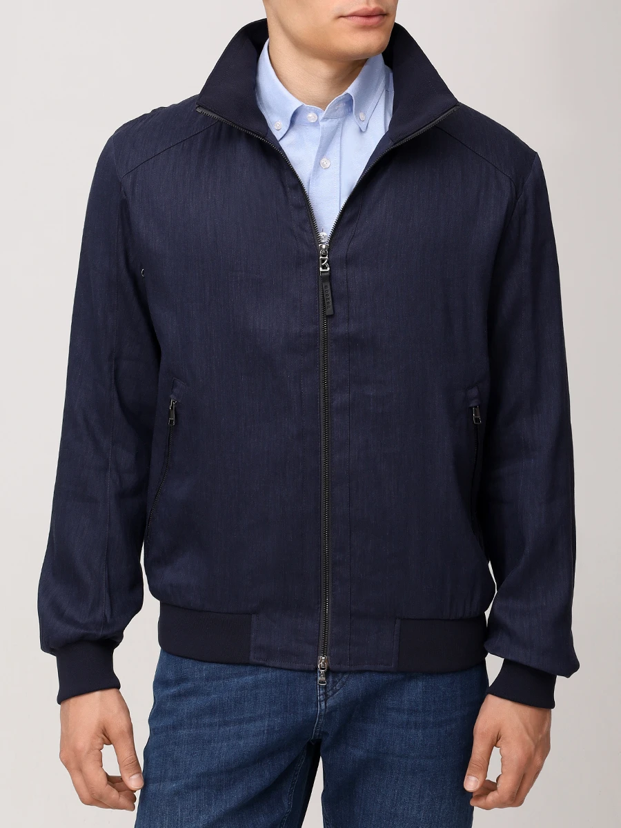 Ветровка из вискозы и льна Jonas BOGNER 38698772/464 JONAS-13 Синий  Фото 4