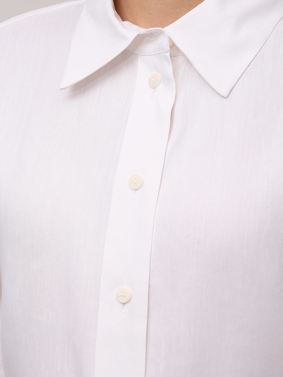 Платье изо льна и вискозы Reika BOGNER 66137884/031 REIKA Белый  Фото 5