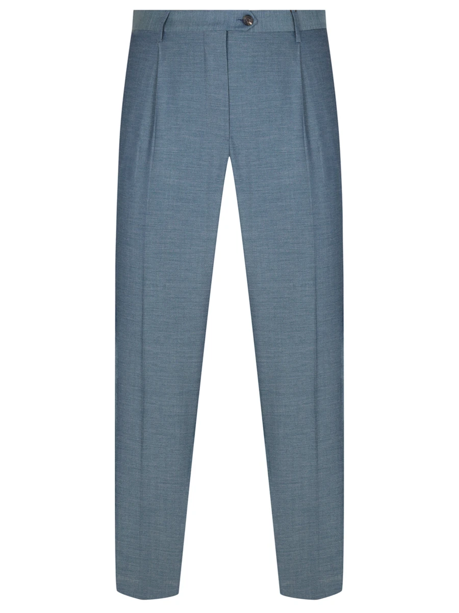 Брюки из шерсти и вискозы ETRO MREA0001 99TUBM7B6724 Синий 