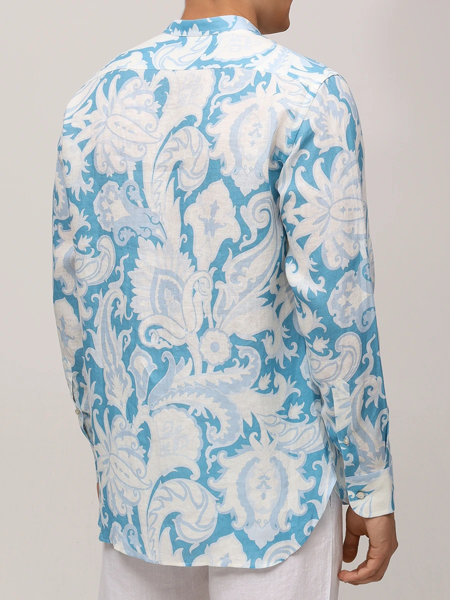 Рубашка льняная ETRO MRIC0017 99SA336X0880 Белый  Фото 3