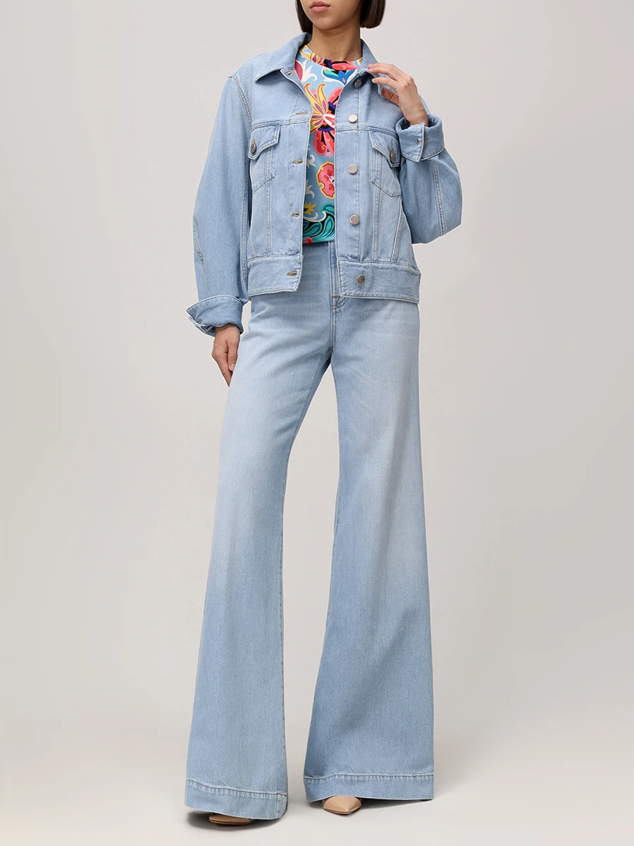 Футболка из вискозы ETRO WRMA0007 99IAD11X0887 Мультиколор  Фото 2