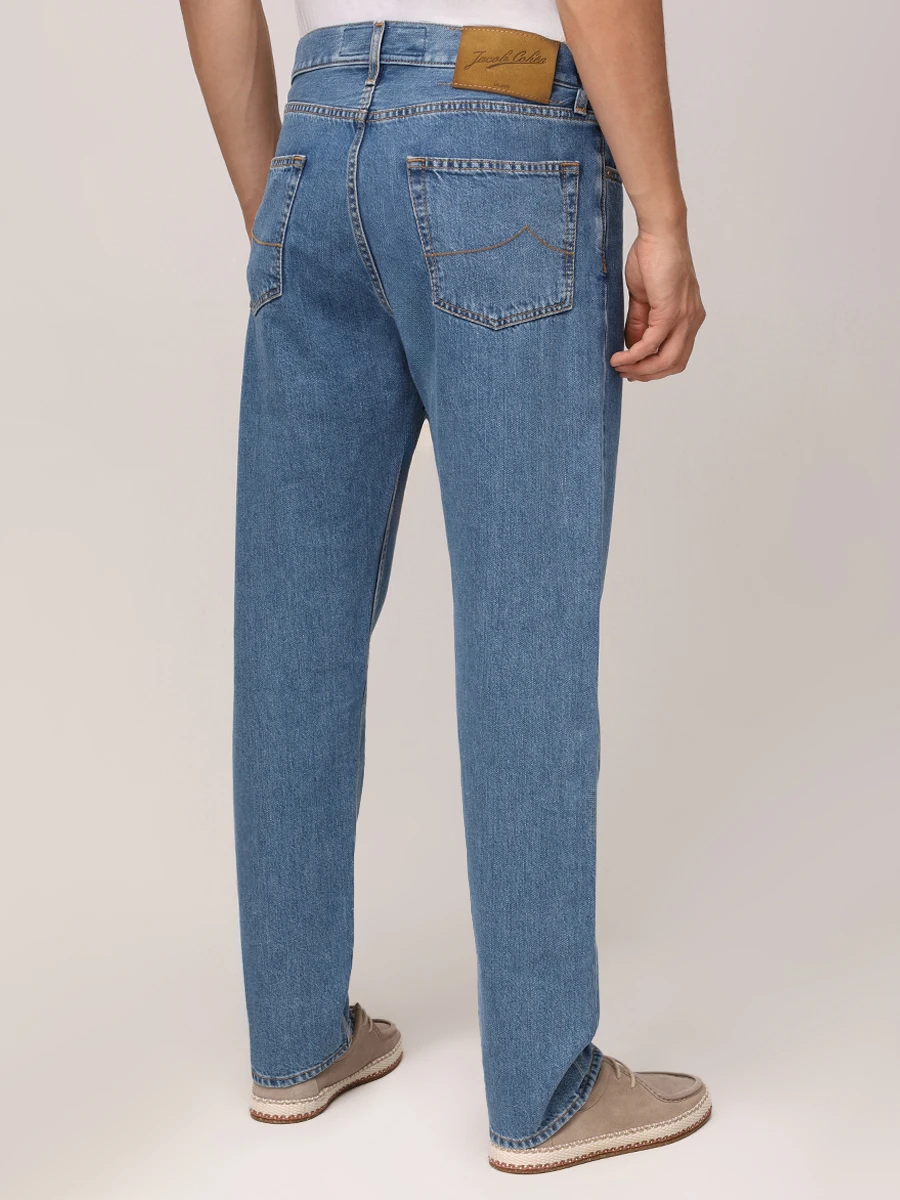 Джинсы Regular Fit хлопковые JACOB COHEN JUM_QE030 030 T731A S1 200D Синий  Фото 3