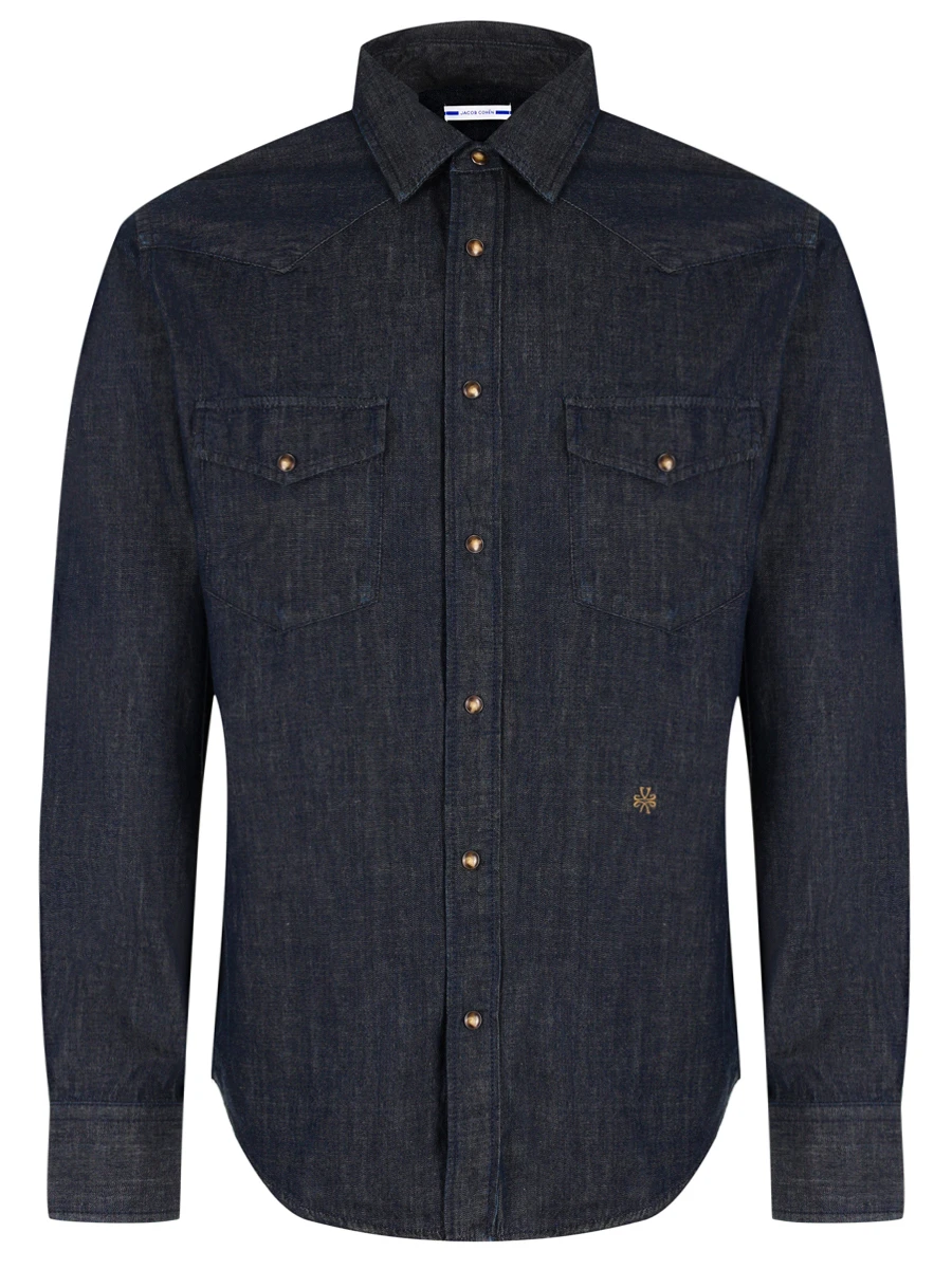 Рубашка Regular Fit джинсовая JACOB COHEN JUM_C0002 017 T9734 R2 100D Темно- Синий 