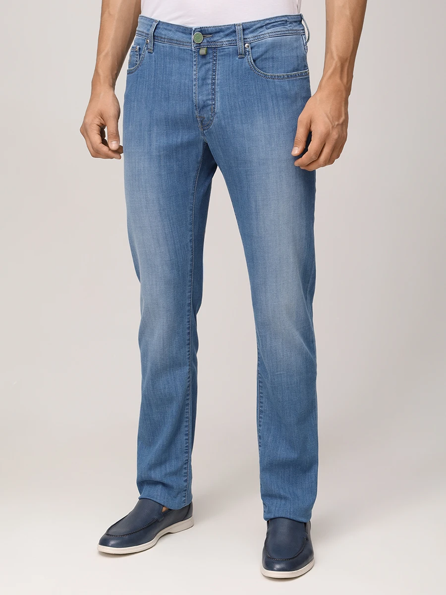 Джинсы Slim Fit хлопковые JACOB COHEN JUM_QE004 065 S4153 S1 300D Синий  Фото 4