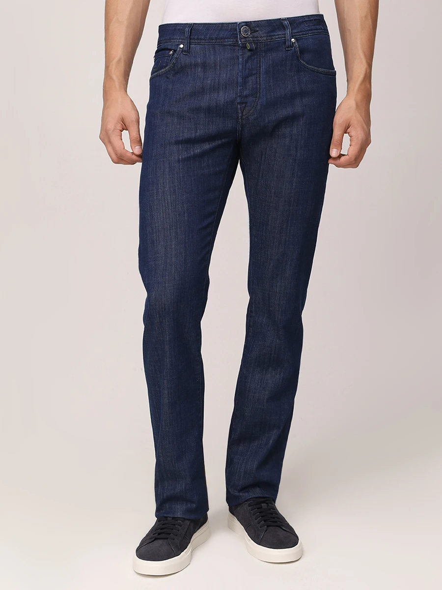 Джинсы Regular Fit хлопковые JACOB COHEN JUM_QE005 065 S4153 R2 100D Синий  Фото 4