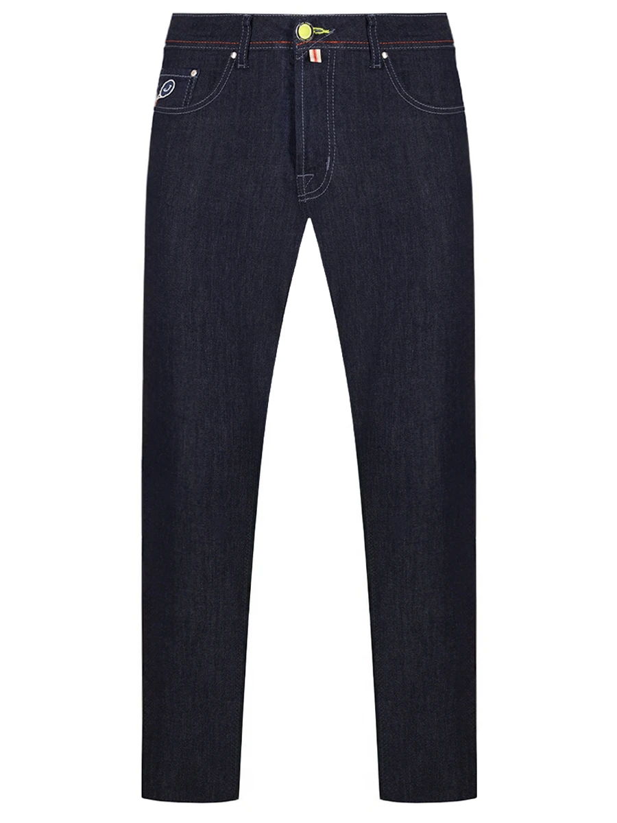 Джинсы Slim Fit хлопковые JACOB COHEN JUM_QM004 T01 S3735 R1 100D Темно- Синий 