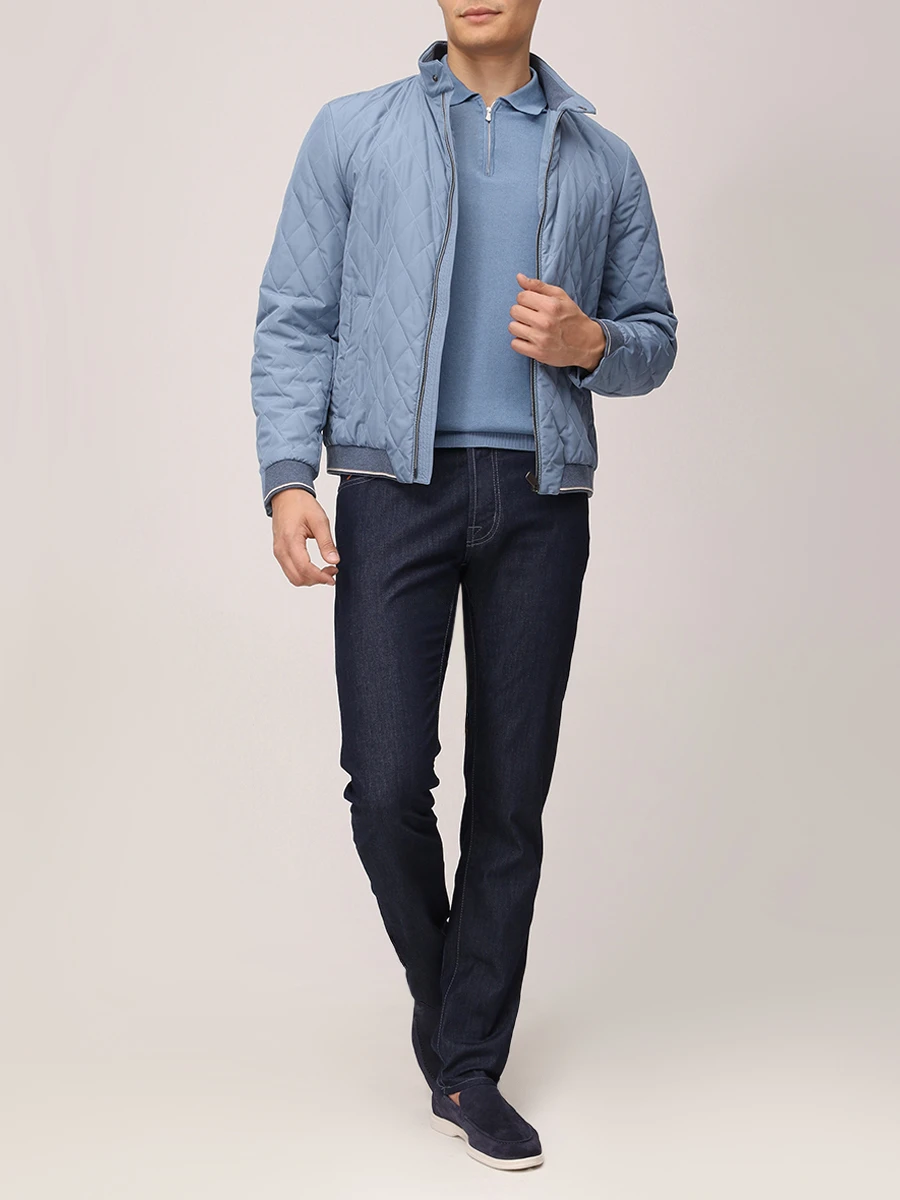 Джинсы Slim Fit хлопковые JACOB COHEN JUM_QM004 T01 S3735 R1 100D Темно- Синий  Фото 2