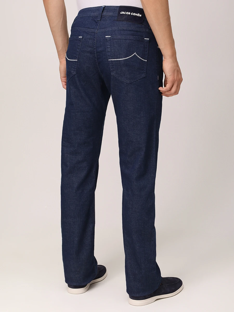 Джинсы Regular Fit хлопковые JACOB COHEN JUM_QE005 062 S4260 R1 100D Темно- Синий  Фото 3