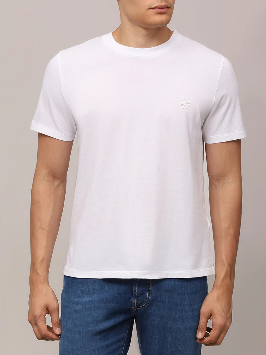 

Футболка хлопковая, Белый, JUM_40002 082 M4530 L1 A00