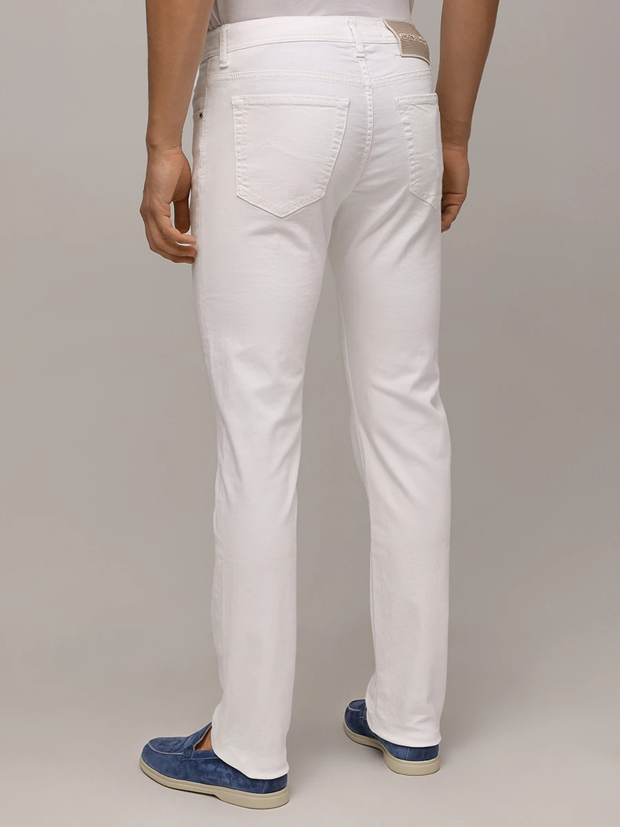 Джинсы Slim Fit хлопковые JACOB COHEN JUM_QE004 036 P3732 TR A00 Белый  Фото 3