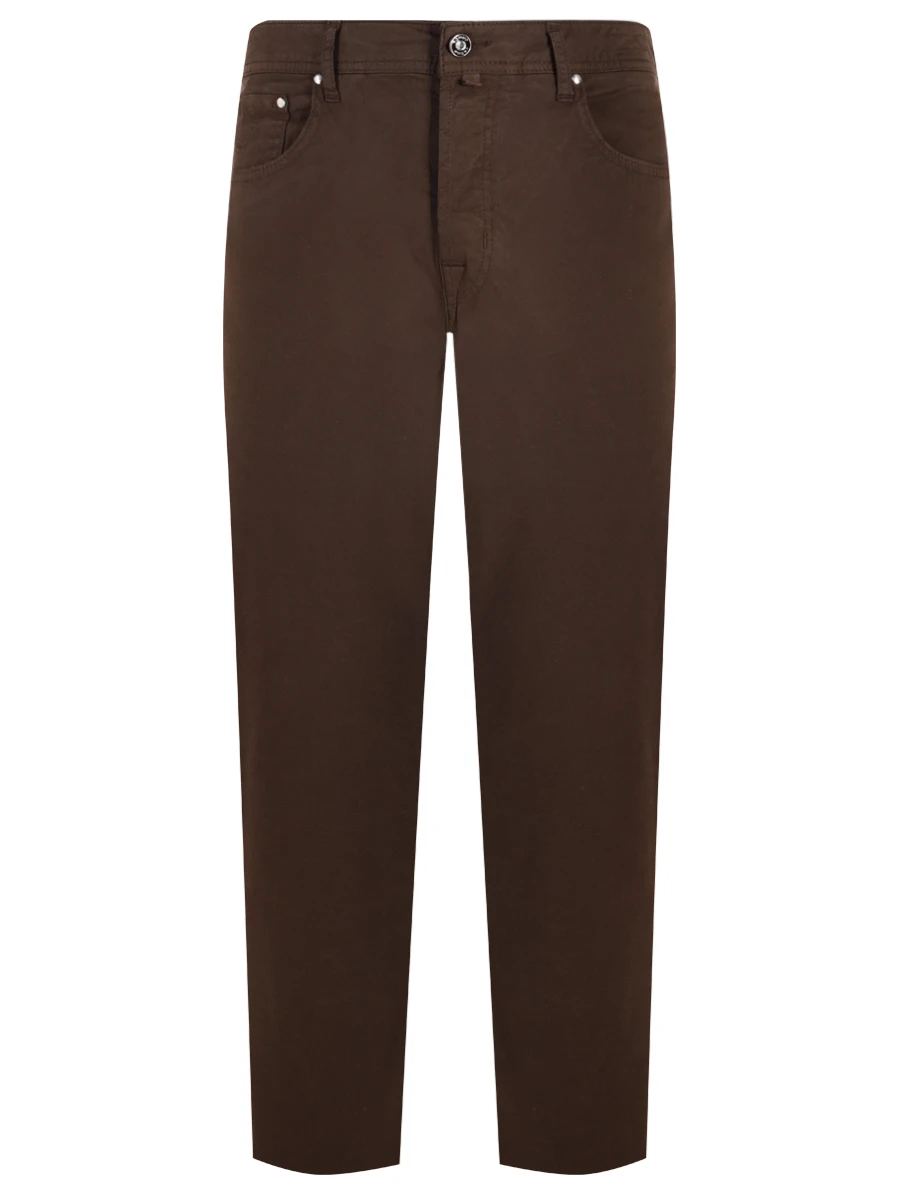 Джинсы Slim Fit хлопковые JACOB COHEN JUM_QE004 054 S2544 TR F19 Коричневый 