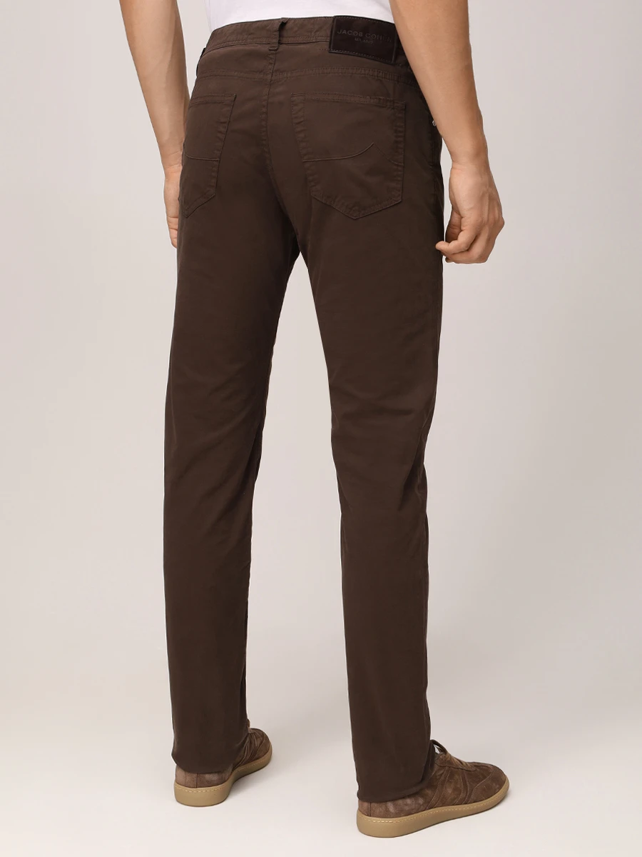 Джинсы Slim Fit хлопковые JACOB COHEN JUM_QE004 054 S2544 TR F19 Коричневый  Фото 3