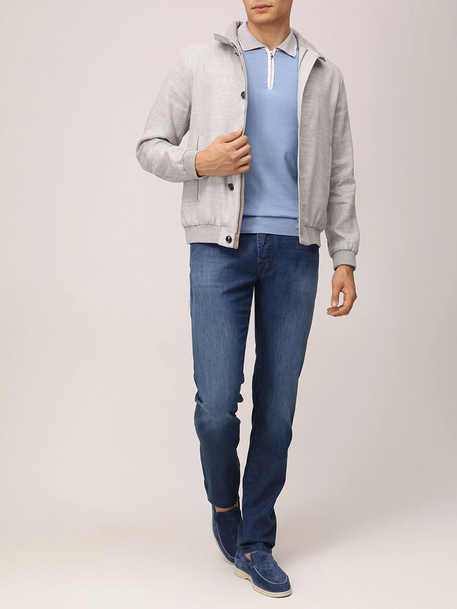 Джинсы Slim Fit хлопковые JACOB COHEN JUM_QE004 058 S3735 V1 100D Синий  Фото 2