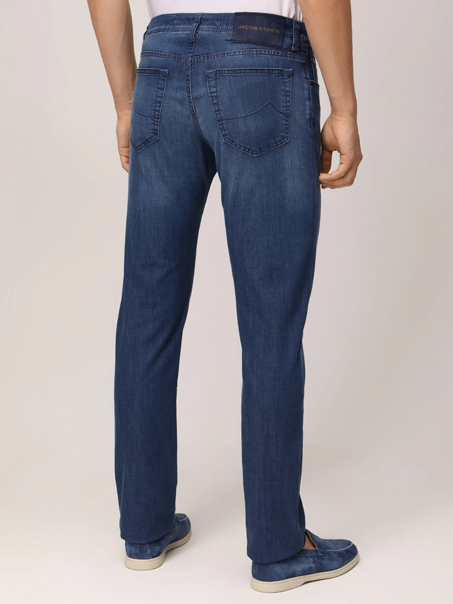 Джинсы Slim Fit хлопковые JACOB COHEN JUM_QE004 058 S3735 V1 100D Синий  Фото 3