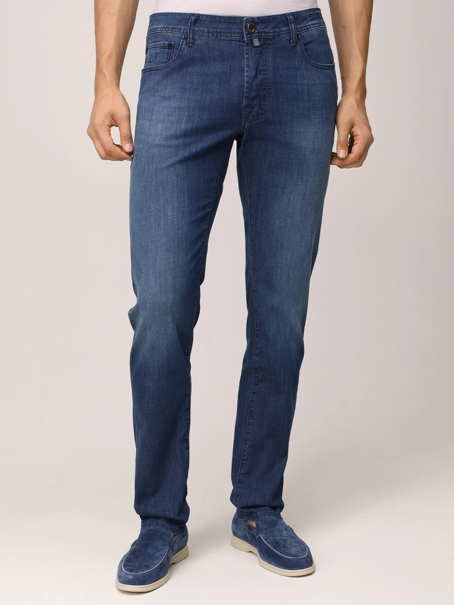 Джинсы Slim Fit хлопковые JACOB COHEN JUM_QE004 058 S3735 V1 100D Синий  Фото 4