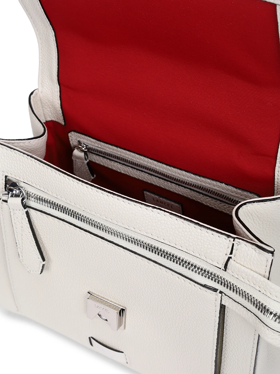 Сумка кожаная Ninon LANCEL A09222 34 Белый  Фото 4