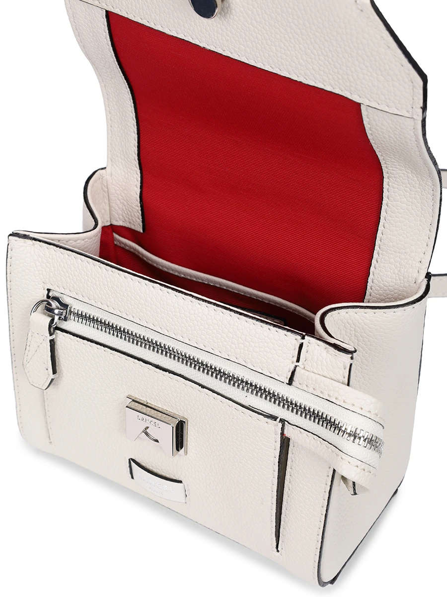 Сумка кожаная Ninon LANCEL A09221 34 Белый  Фото 4