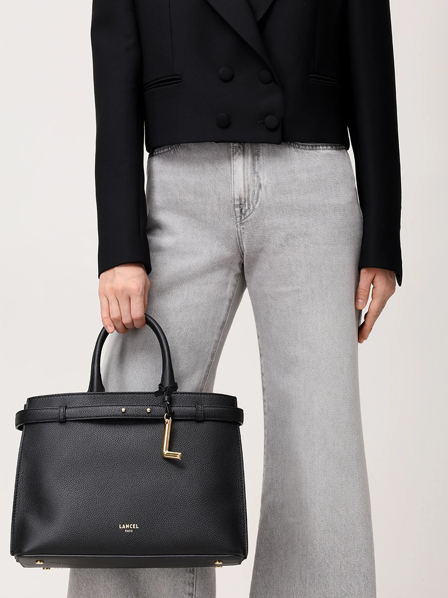 Сумка кожаная Faubourg LANCEL A13528 10 Черный  Фото 2