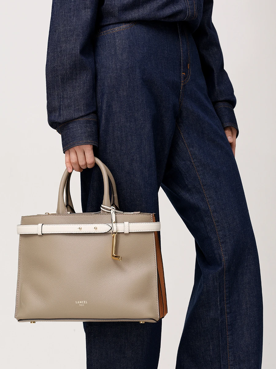 Сумка кожаная LANCEL A13548 LL Коричневый  Фото 2