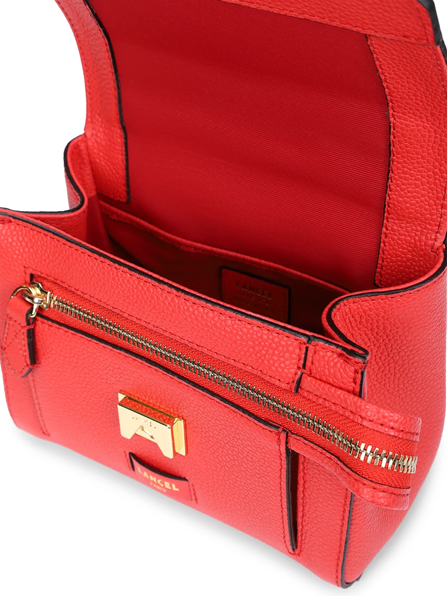 Сумка кожаная Ninon LANCEL A09221 JQ Красный  Фото 4