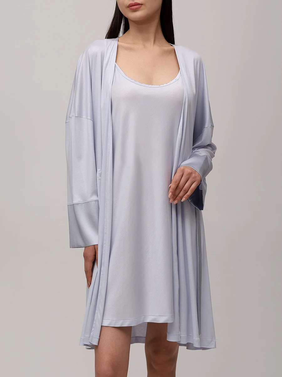 

Сорочка из модала, Голубой, 900-55213/400