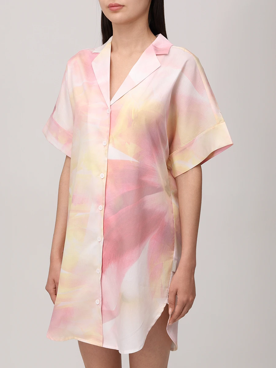 

Сорочка хлопковая, Розовый, 514-315100/979