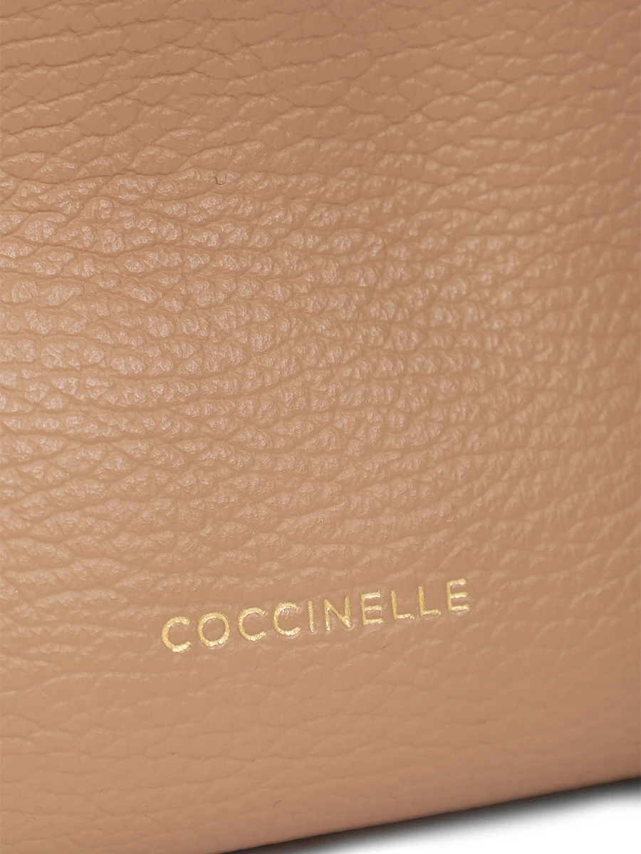 Сумка кожаная COCCINELLE E1 R1K 23 01 01/N71 Бежевый  Фото 5