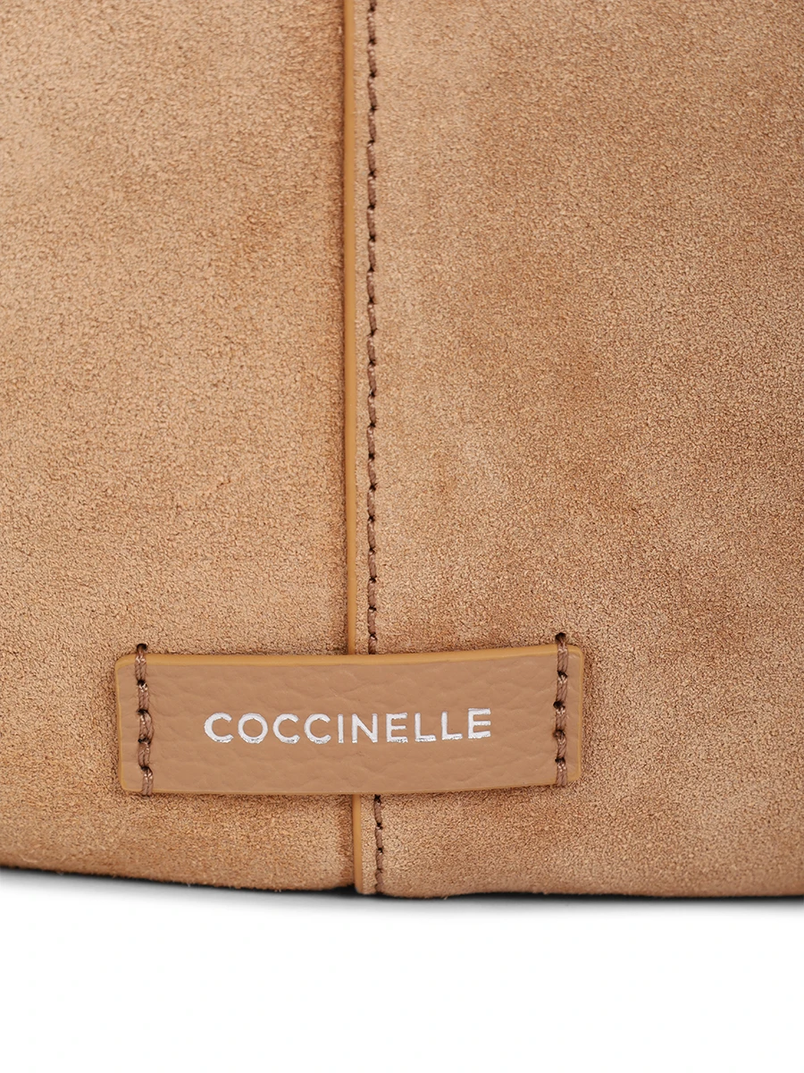 Сумка замшевая COCCINELLE E1 SO7 13 01 01/N71 Бежевый  Фото 5