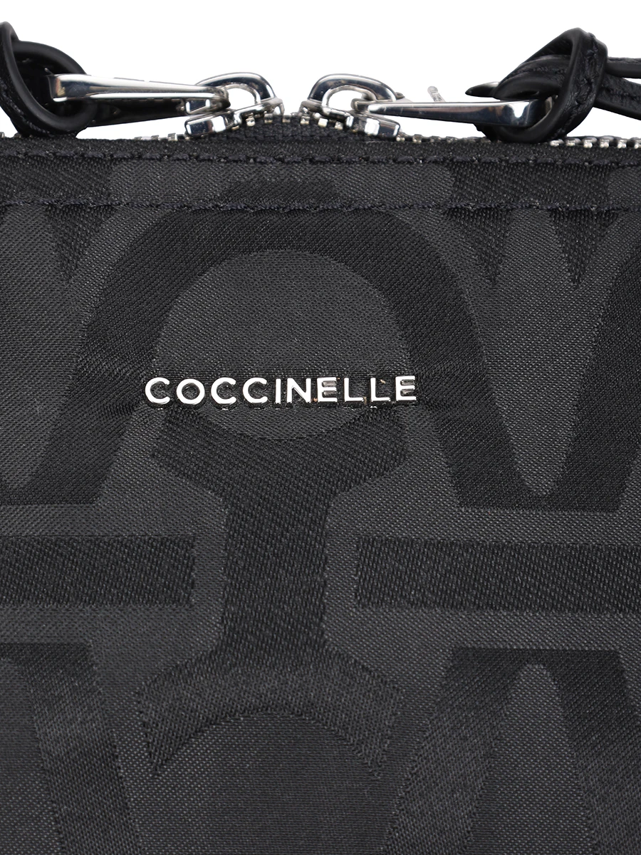 Сумка текстильная COCCINELLE E1 RN1 88 04 01/001 Черный  Фото 5