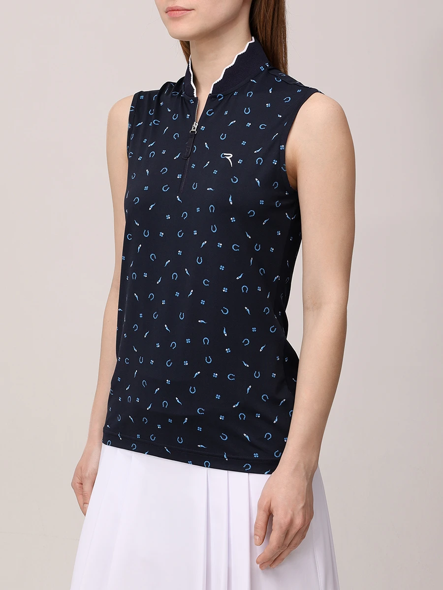 

Поло с принтом Attractive, Синий, A1169-T0340-177E ATTRACTIVE