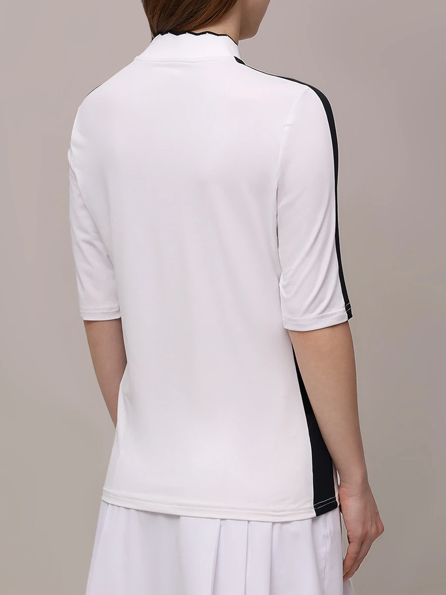 

Поло с логотипом Alisia, Белый, A1162-T0276-100 ALISIA