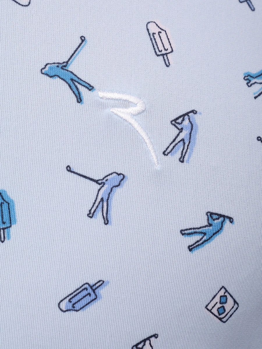 Поло Albergo CHERVO A1166-T0340-175E ALBERGO Голубой  Фото 6