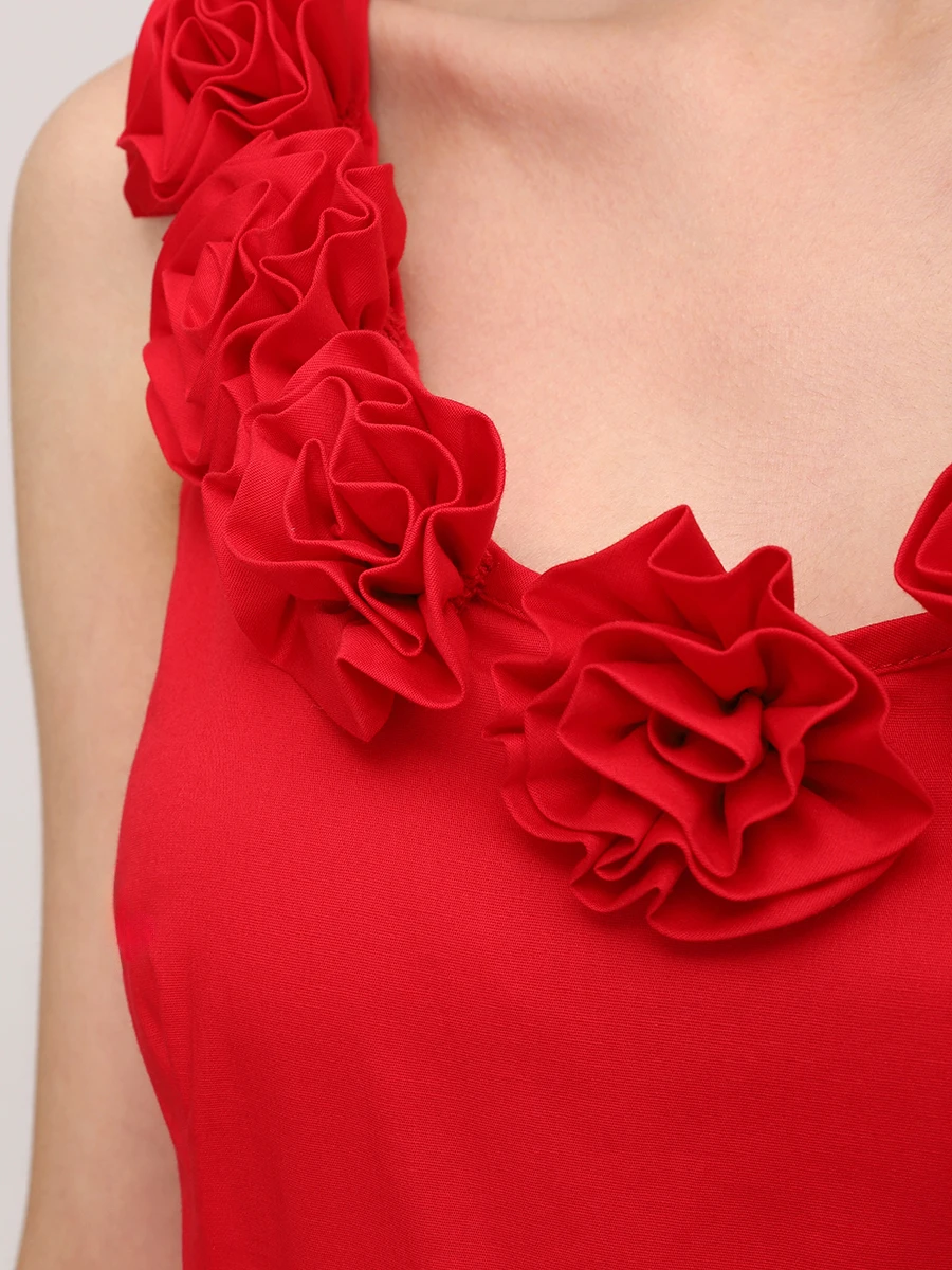 Платье Rosie хлопковое CHRISTINA BERLA Rosie Dress red Красный  Фото 5
