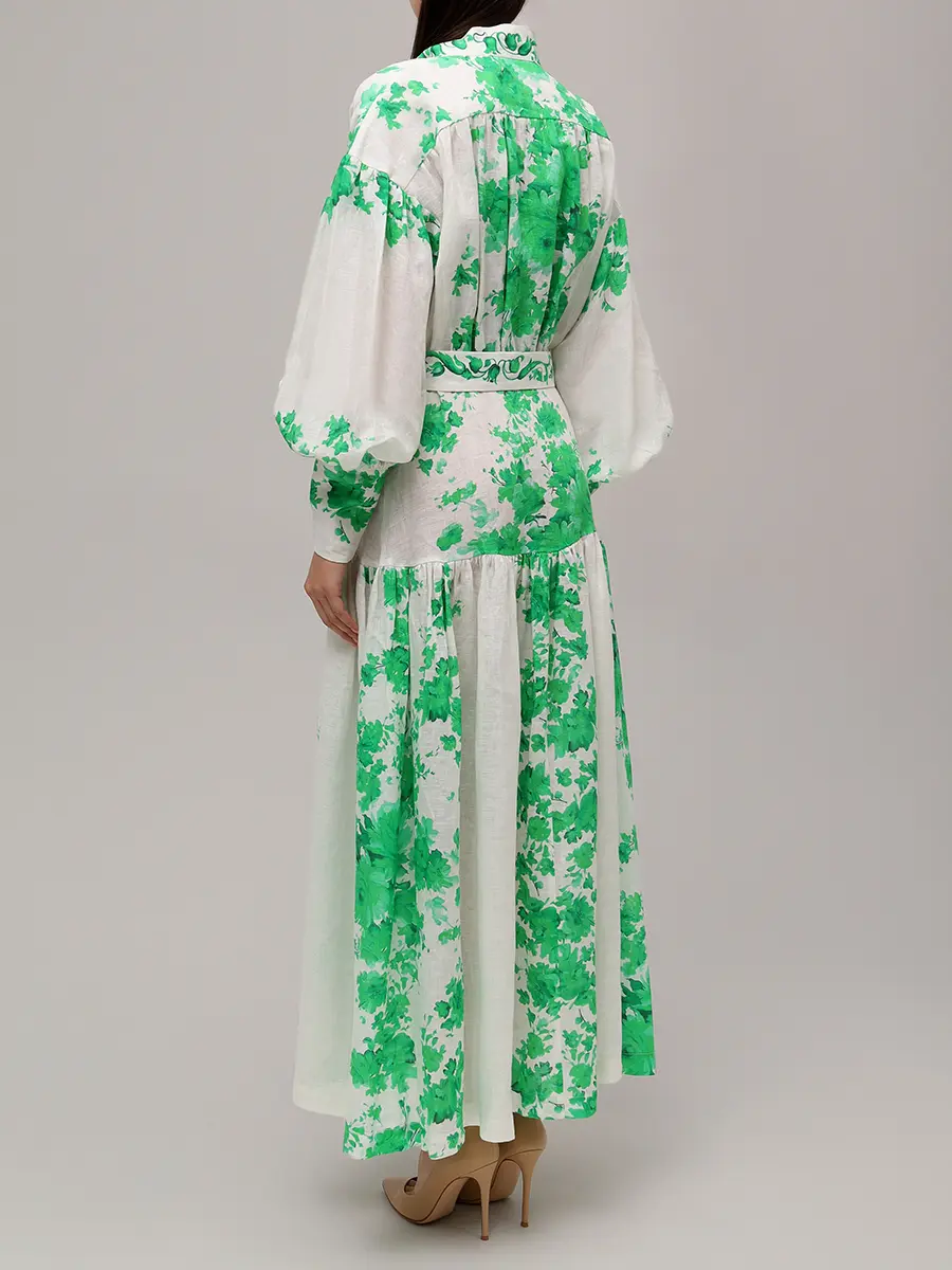 Платье льняное CHRISTINA BERLA Luna Dress JUL23379_VAR3 Белый  Фото 3