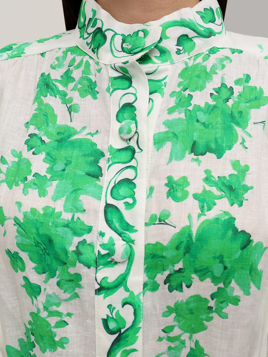 Платье льняное CHRISTINA BERLA Luna Dress JUL23379_VAR3 Белый  Фото 5