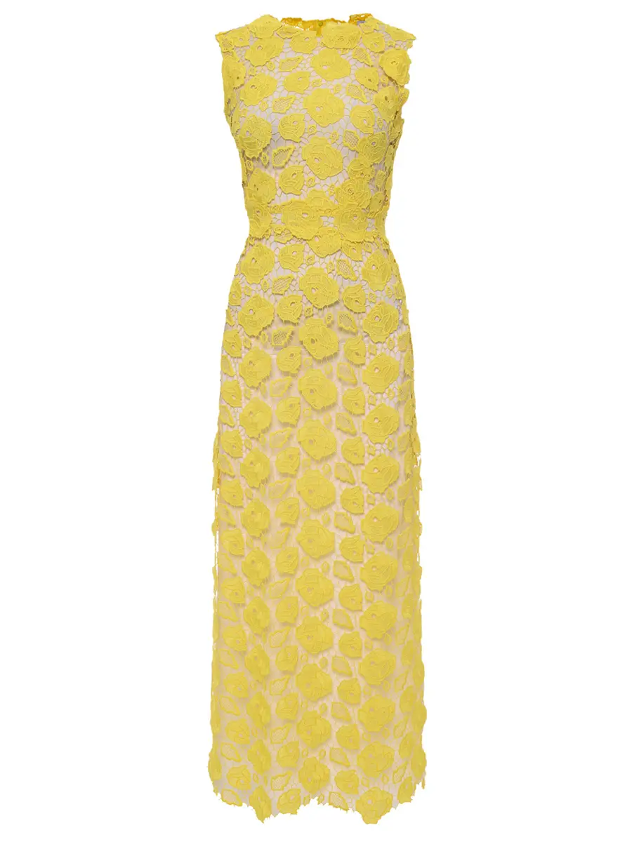 

Платье гипюровое, Желтый, Camilla Dress
