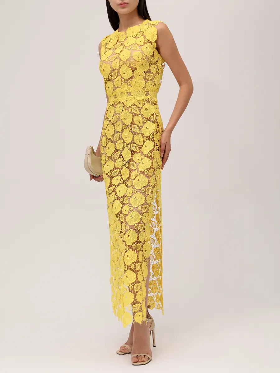 Платье гипюровое CHRISTINA BERLA Camilla Dress Желтый  Фото 2