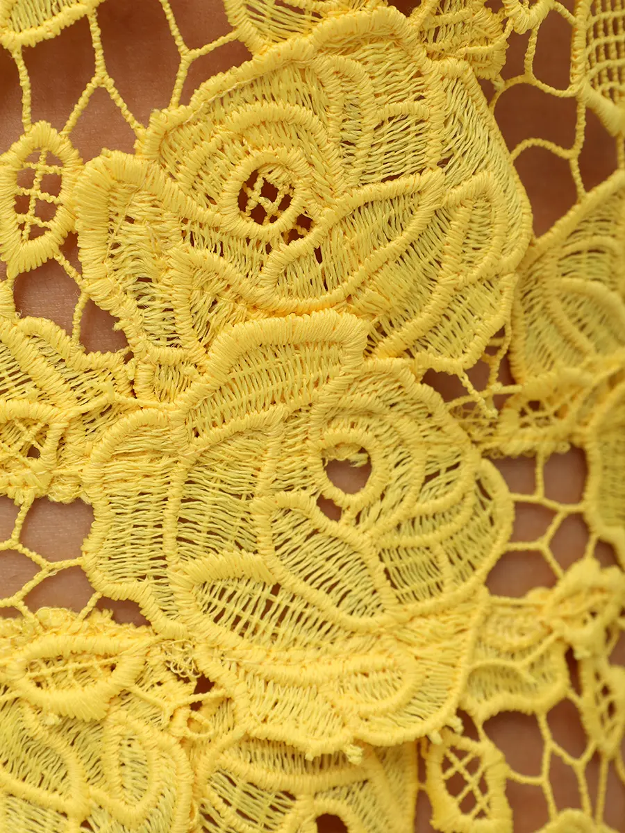 Платье гипюровое CHRISTINA BERLA Camilla Dress Желтый  Фото 6