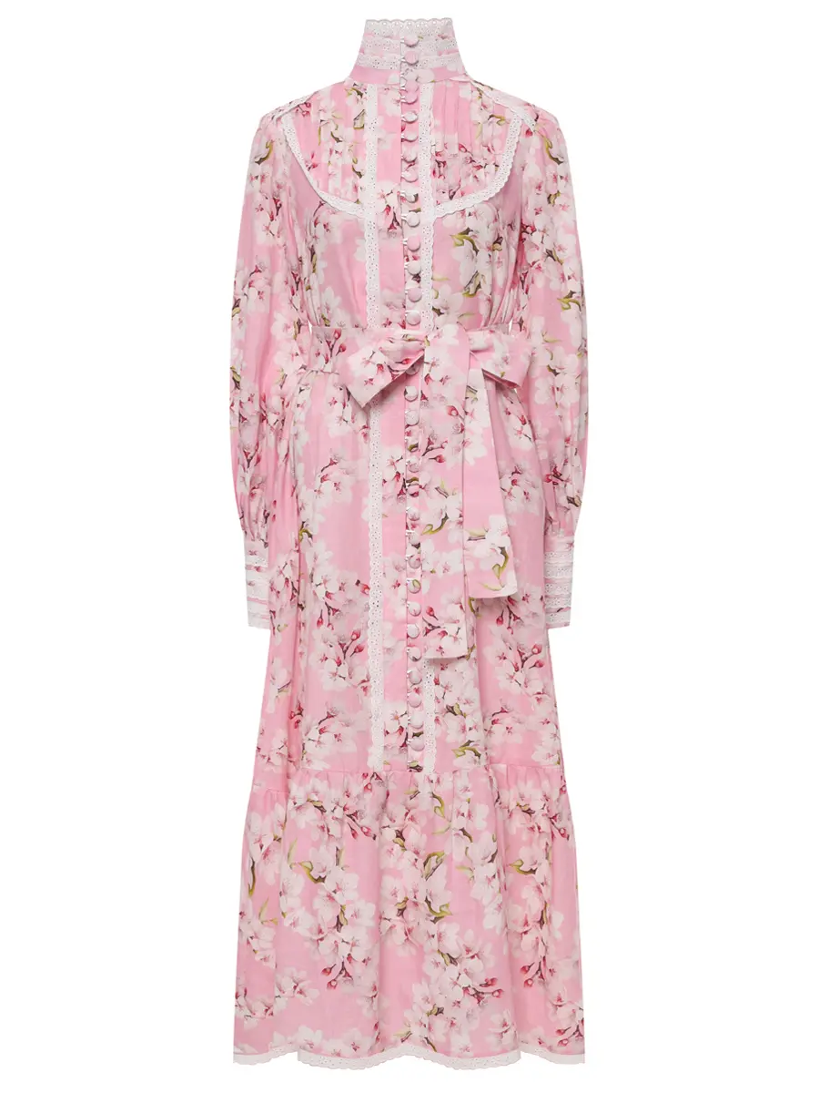 

Платье льняное, Цветочный принт, Talie Dress 53382 pink