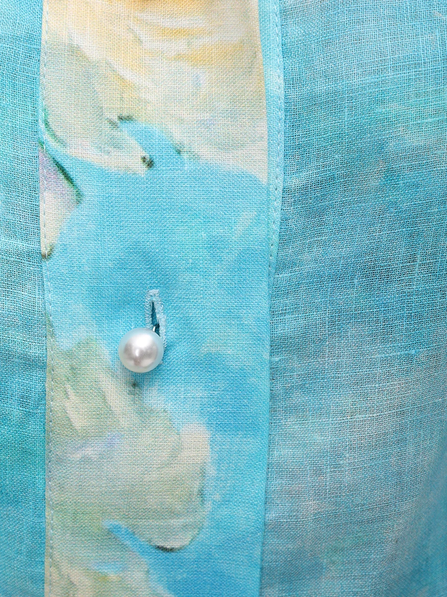 

Платье Cassie льняное, Голубой, Cassie Dress JUL23387_VAR2